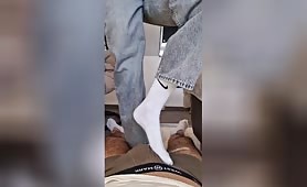 Germangirlnextdoor95 trampling sockjob with dirty socks